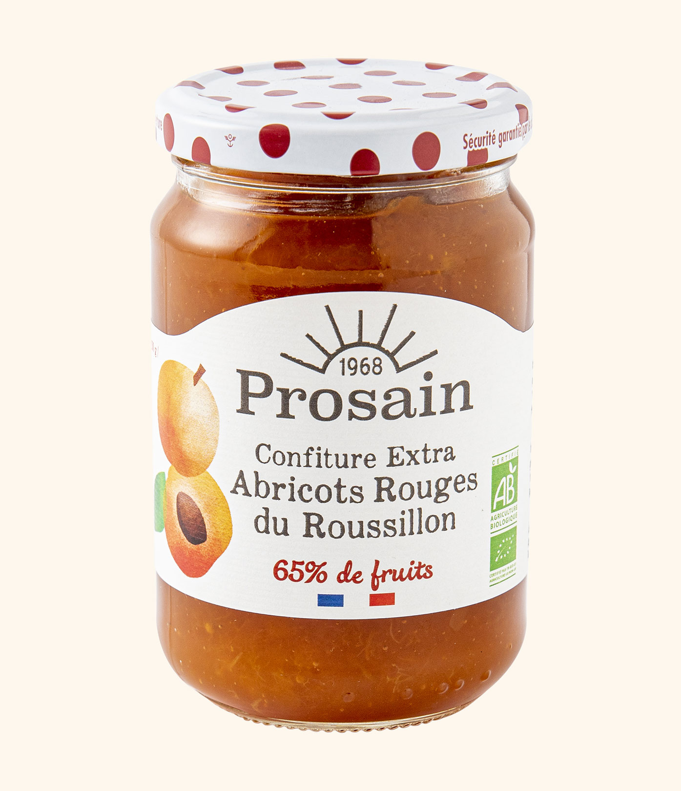 Confiture Extra d’Abricots Rouges du Roussillon Bio