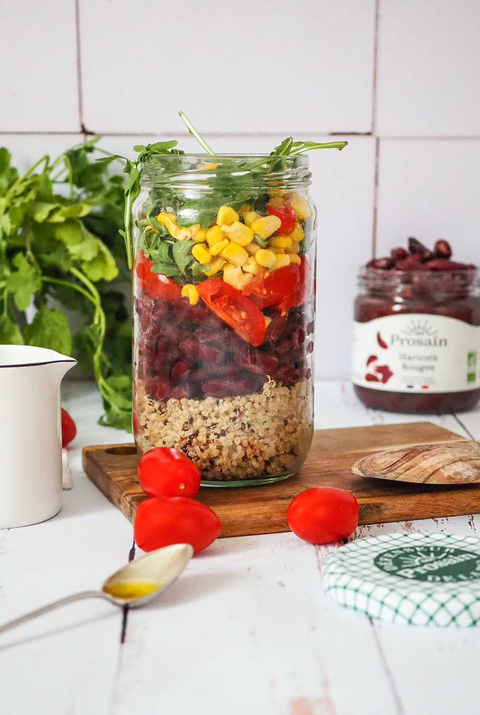 Préparez votre salad jar en bocal, à emporter partout !