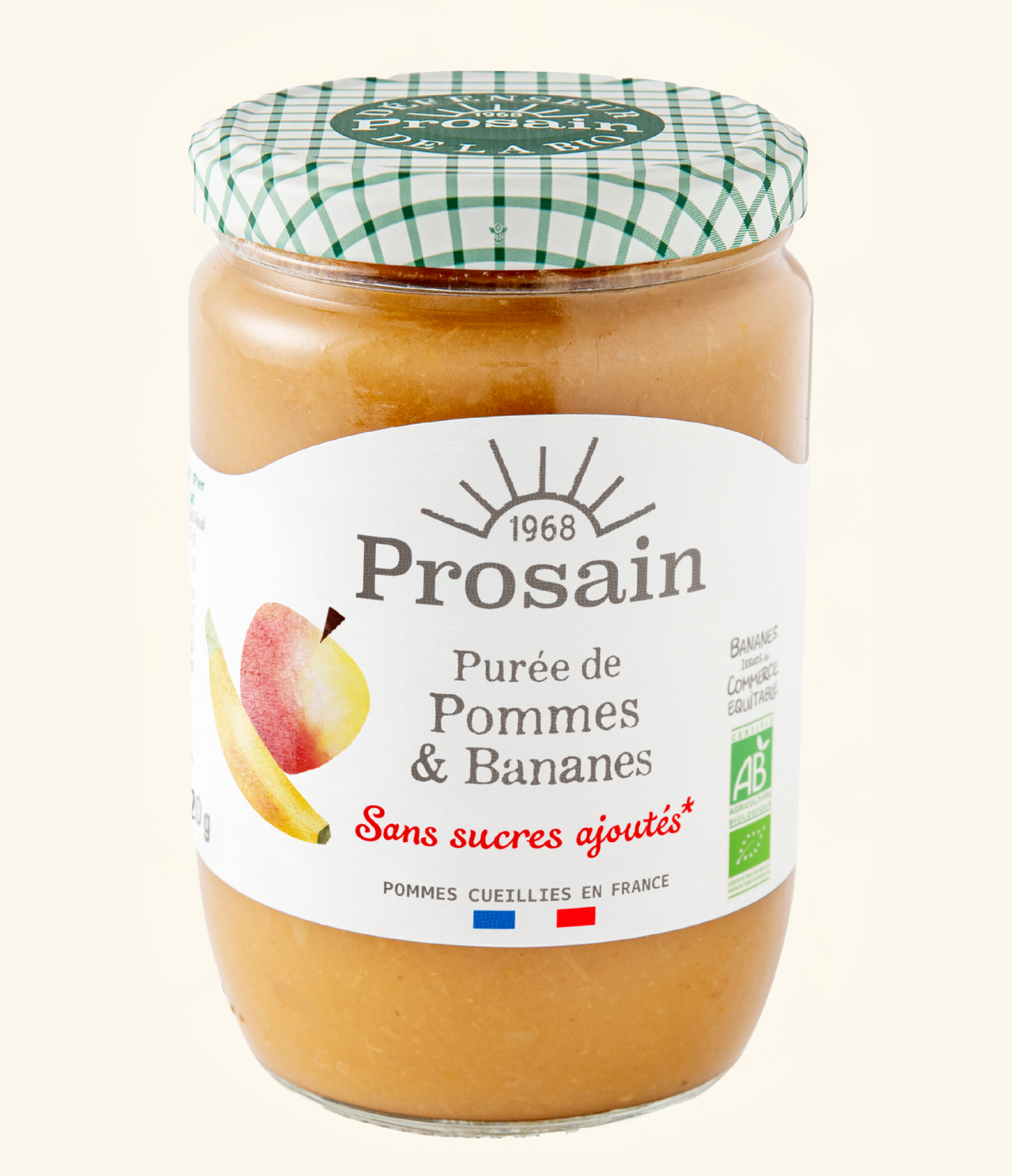 Purée de Pommes & Bananes bio